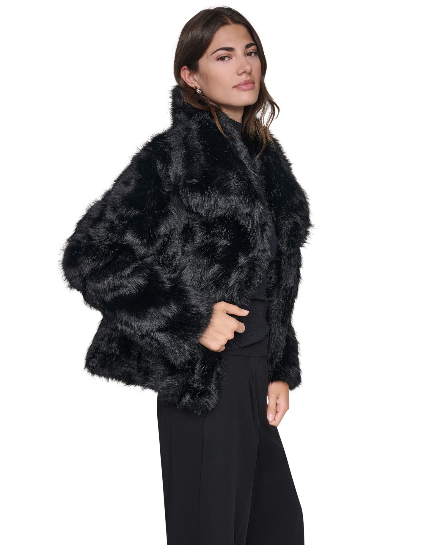 Women's Short Faux Fur Coat