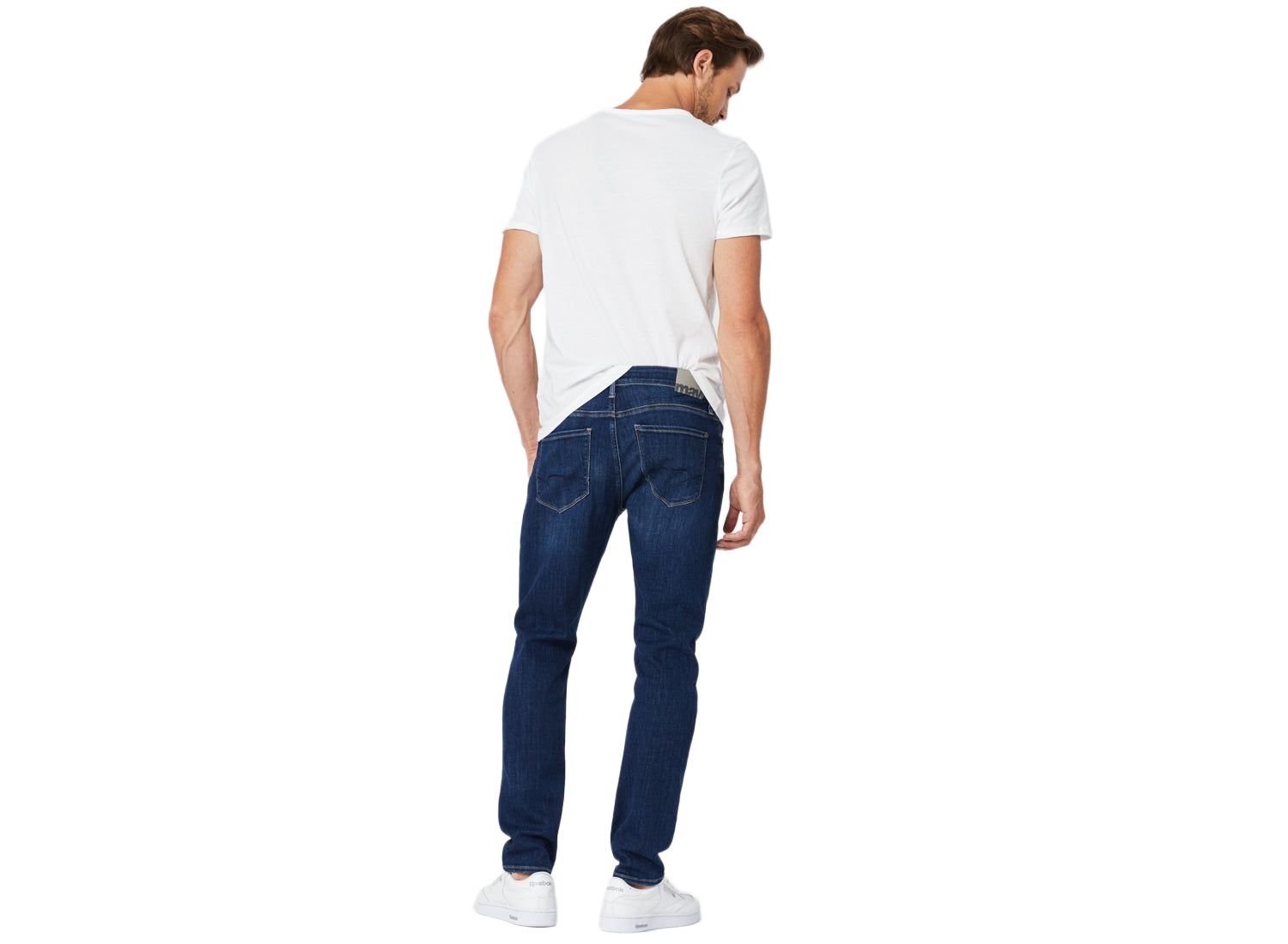 Men's Matt Straight-Leg Dark-Wash Relaxed-Fit Jeans