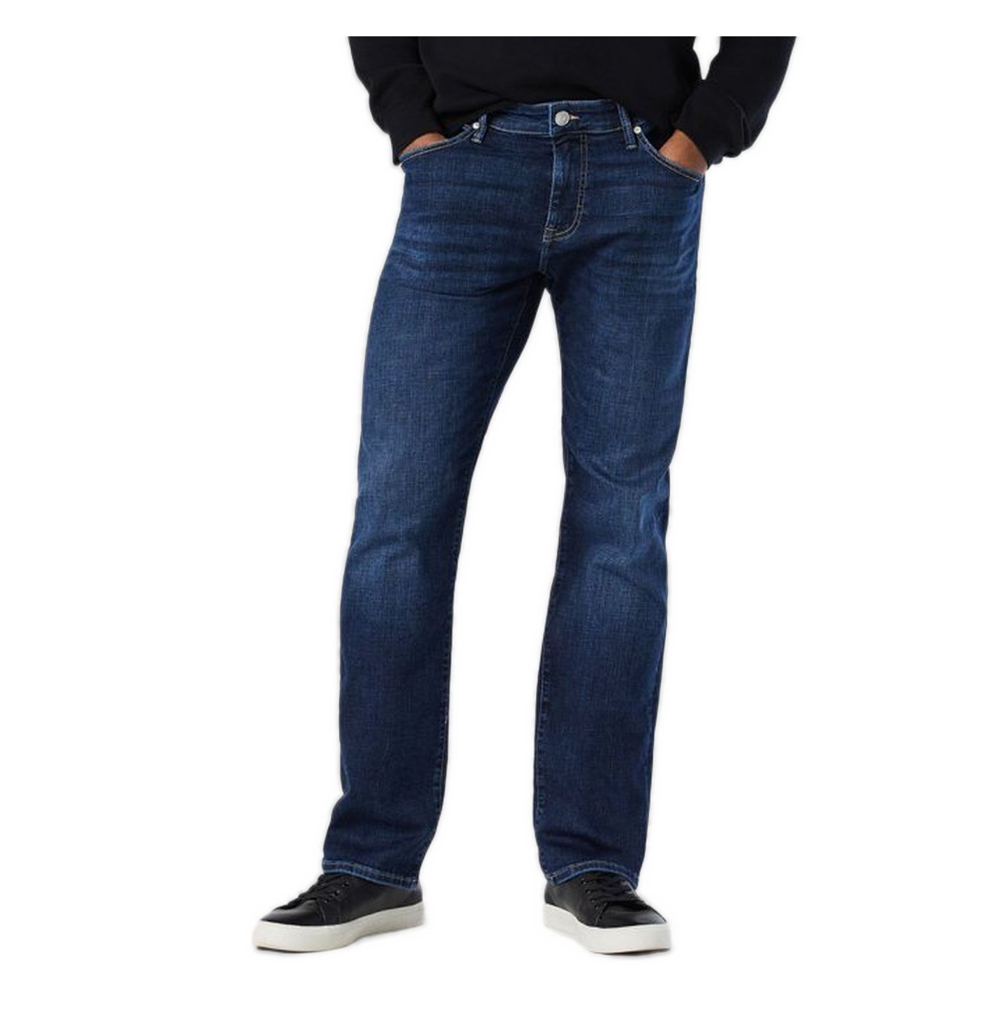 Мужские джинсы Mavi Jeans Marcus Dark-Rinse Slim Straight-Leg, цвет: Deep Organic Move — фото 1