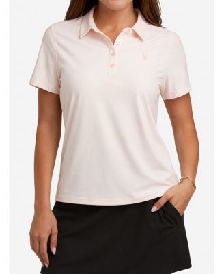 Women's Weekender Space-Dye Relaxed Fit Short-Sleeve Polo Shirt