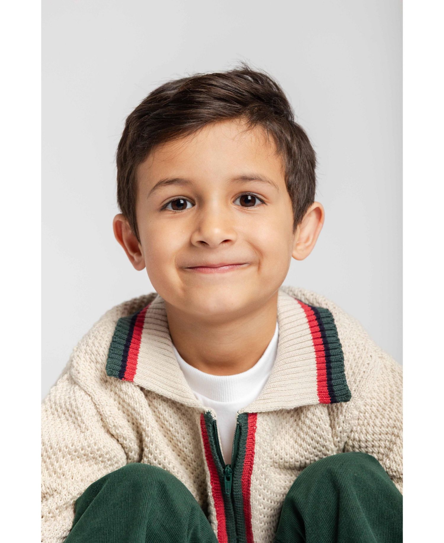 Boys' 4-20 Half-Zip Long-Sleeve Polo Sweater