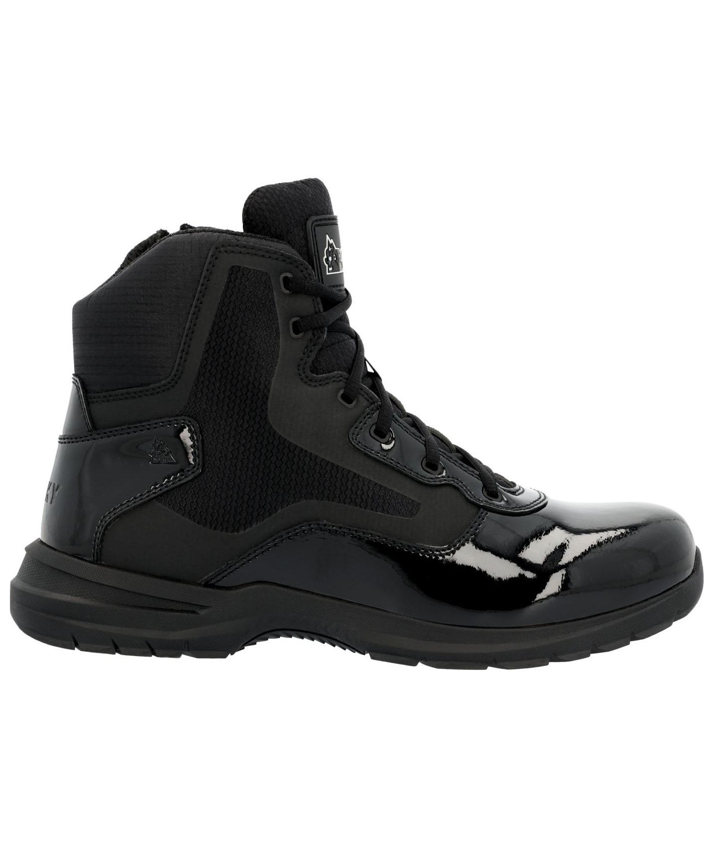 Мужские служебные ботинки Rocky Cadet 6" на боковой молнии, Black, цвет: Чёрный — фото 4