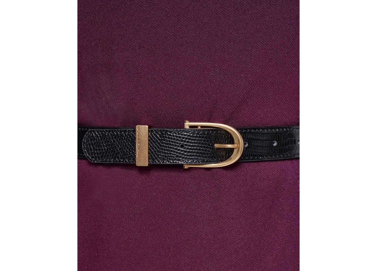 Women's Cap-Sleeve Boat-Neck Belted A-Line Dress