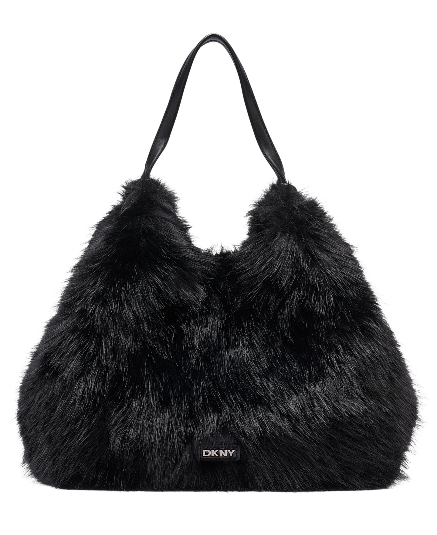 Женская сумка DKNY Paula Extra-Large, цвет: Чёрный / Серебряный — фото 5