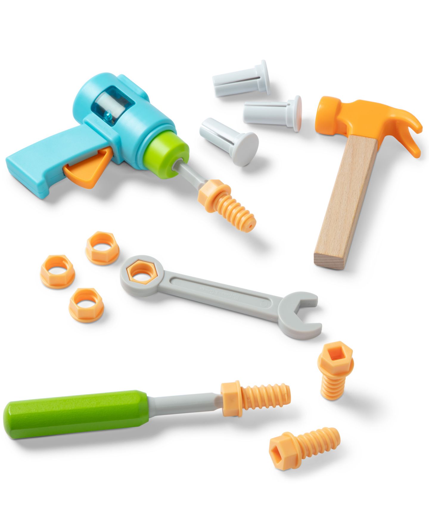 Детские конструкторы Melissa and Doug Build A House Toolbox 51-Piece Wooden Toy Set, Ages 3+ — фото 3