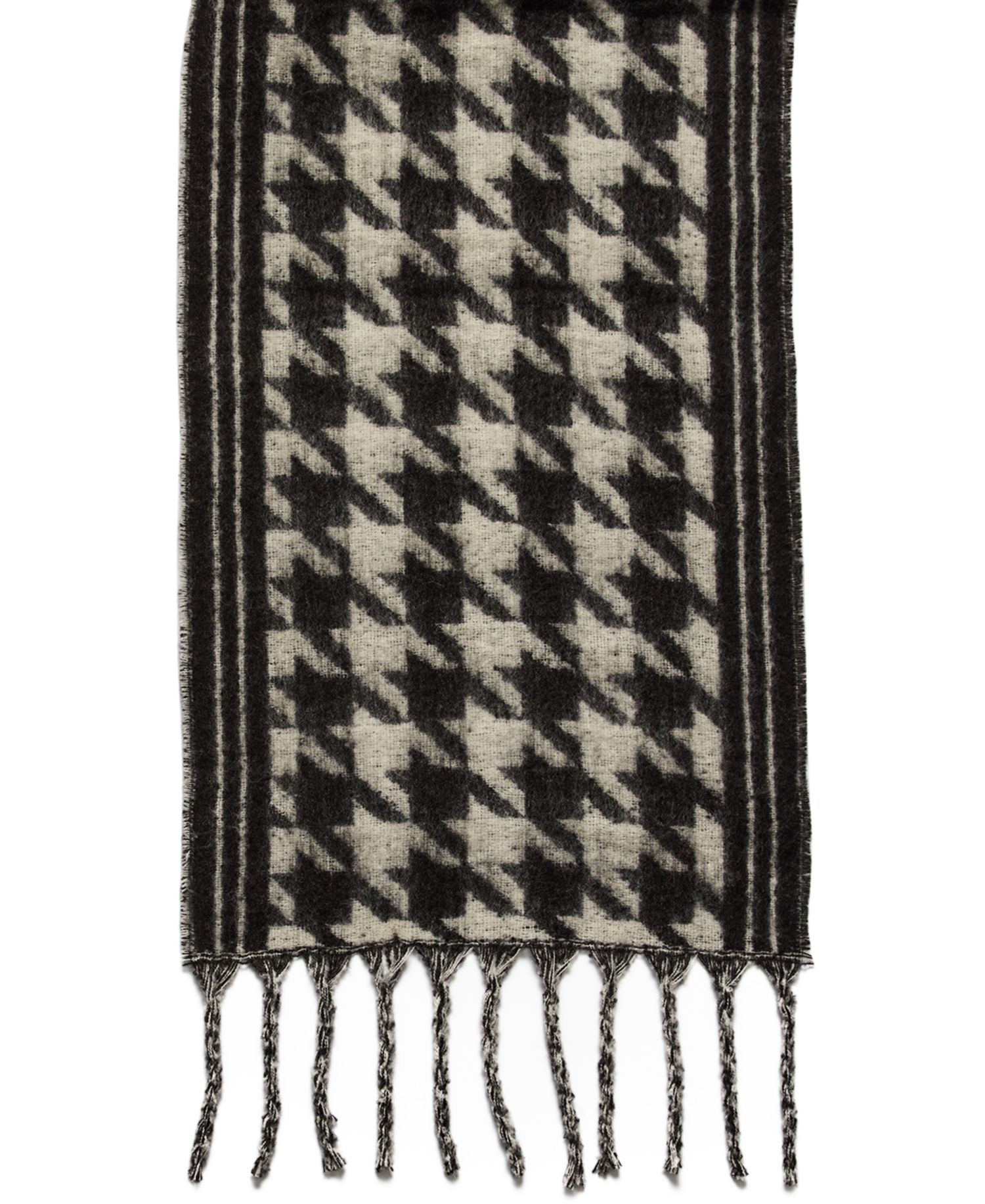 Plaid Houndstooth Midweight Scarf