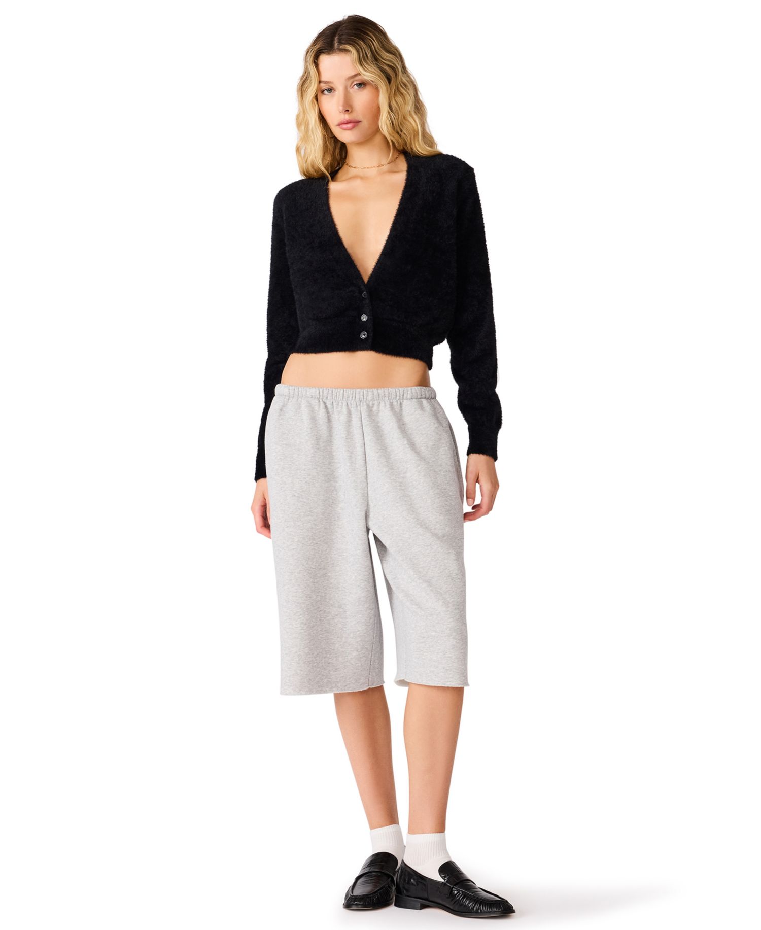 Women's Rachel Cropped Long-Sleeve Lace Cardigan