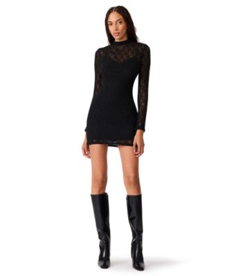 Women's Vivienne Lace Mini Mock-Neck Dress