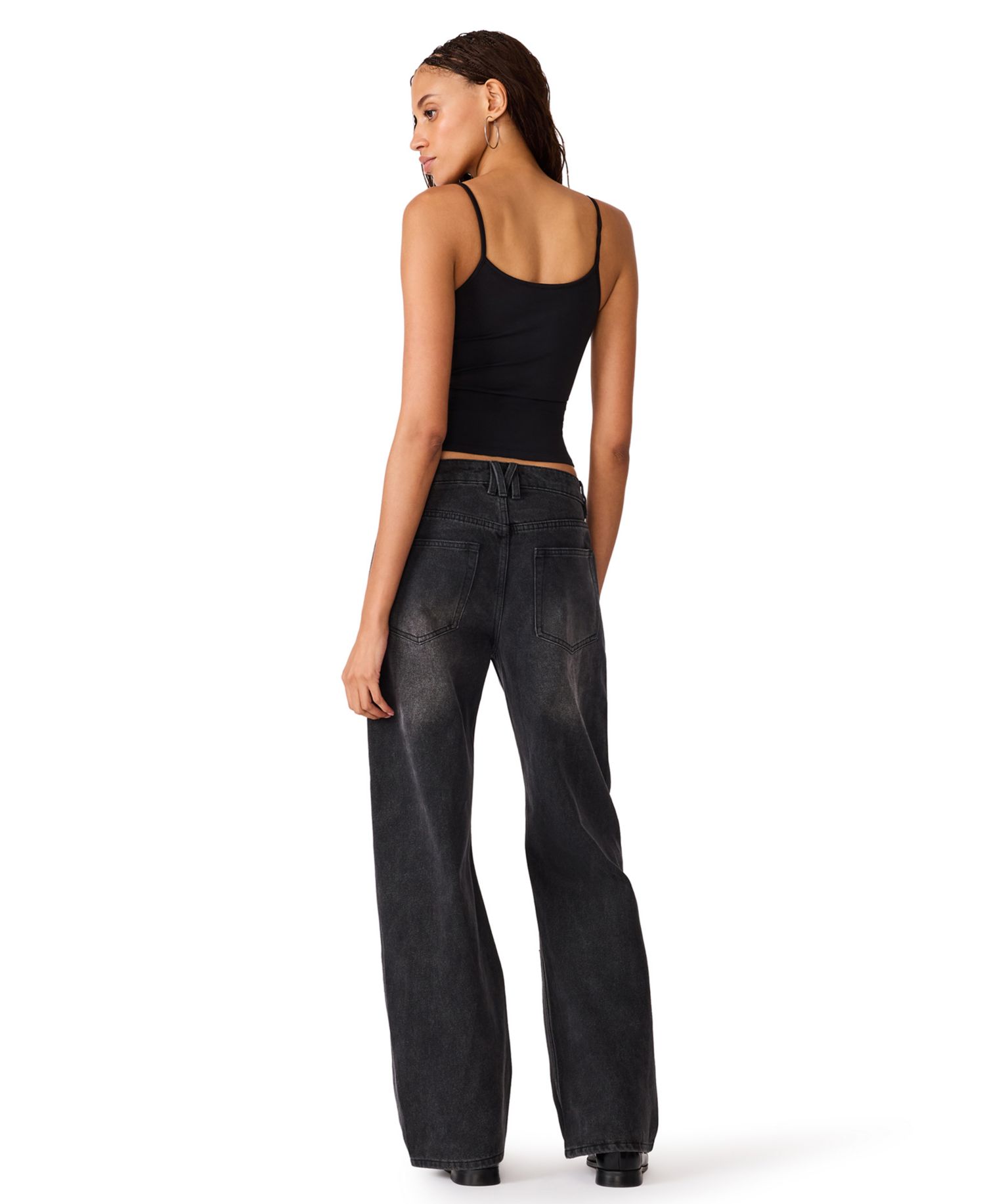 Women's Flat Iron High-Rise Wide-Leg Distressed Jeans