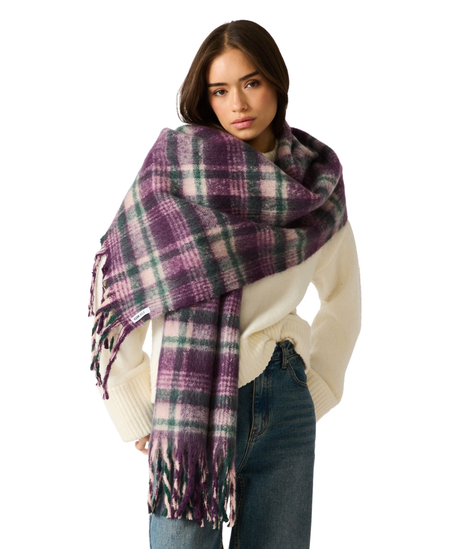 Weathered Plaid Lofty Scarf