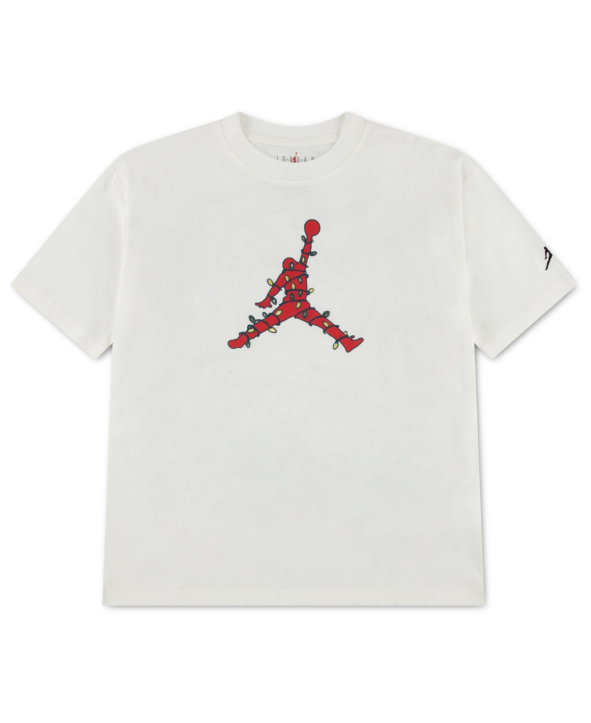 Jordan Boys' 4-20 Holiday Lights Graphic Oversized Short-Sleeve T-Shirt