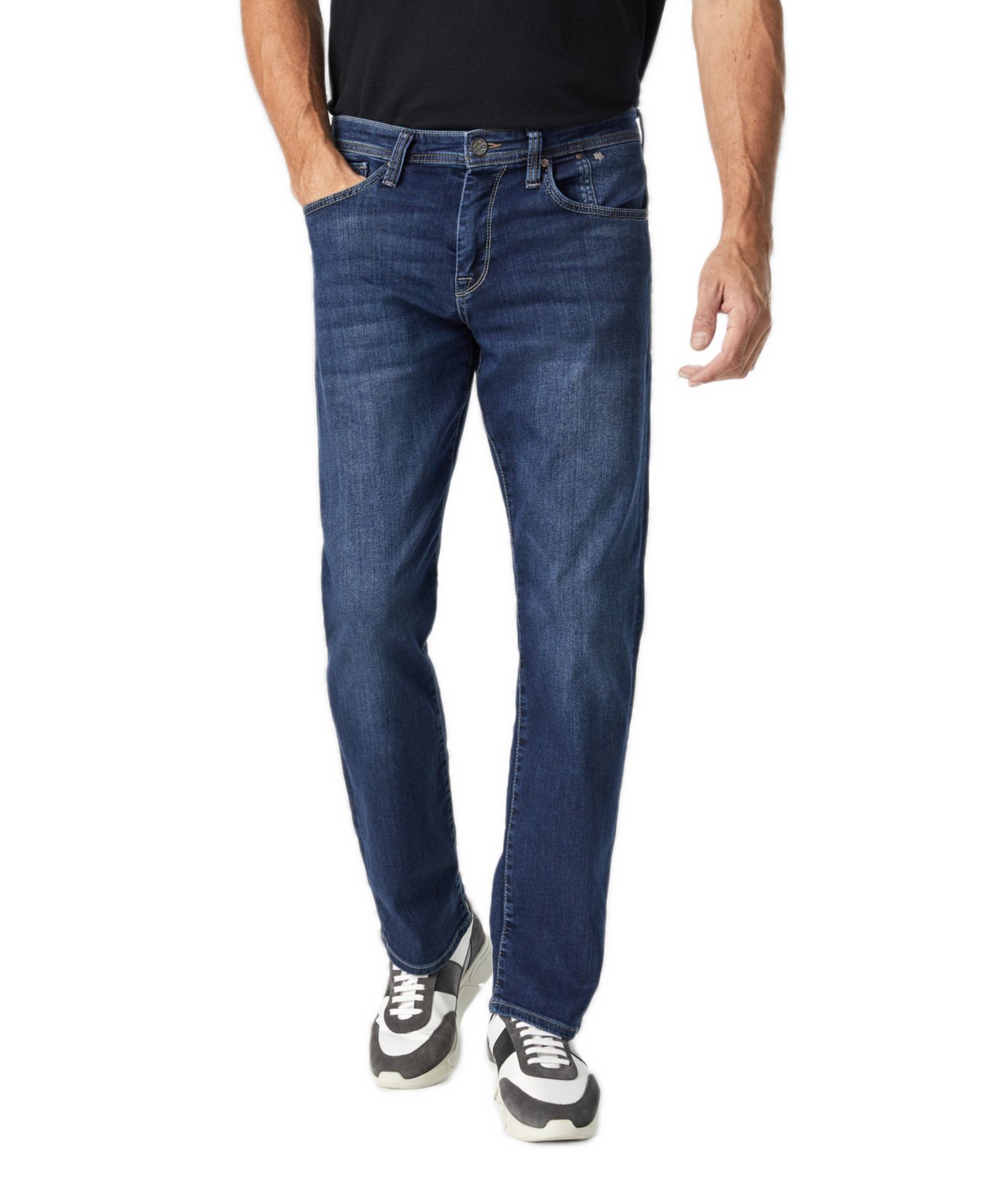 Men's Matt Relaxed-Fit Straight-Leg Jeans