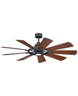 60 Gentry Distressed LED Ceiling Fan with Wall Control