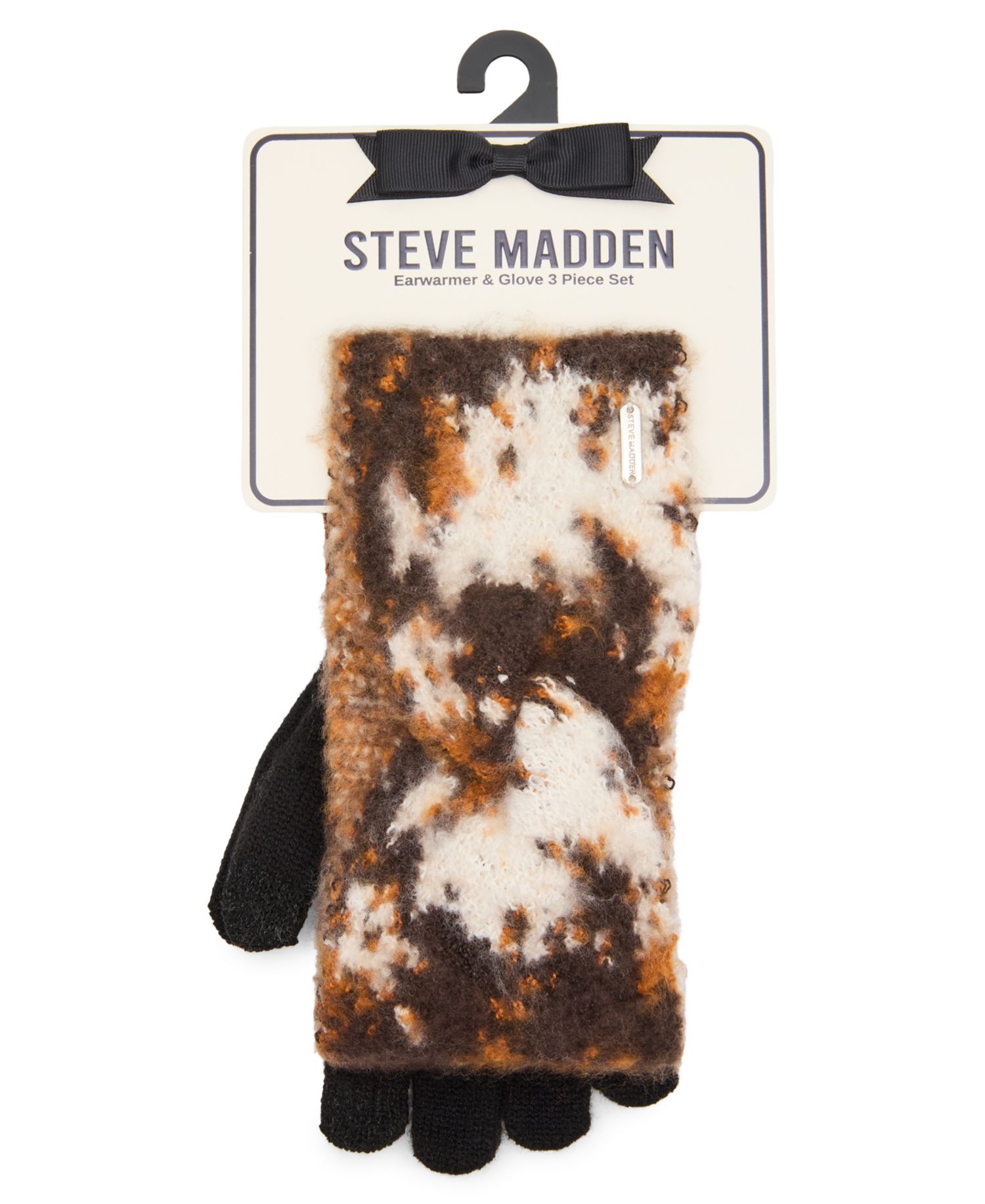 Animal Print 3-Piece Earwarmer Headbands and Glove Set