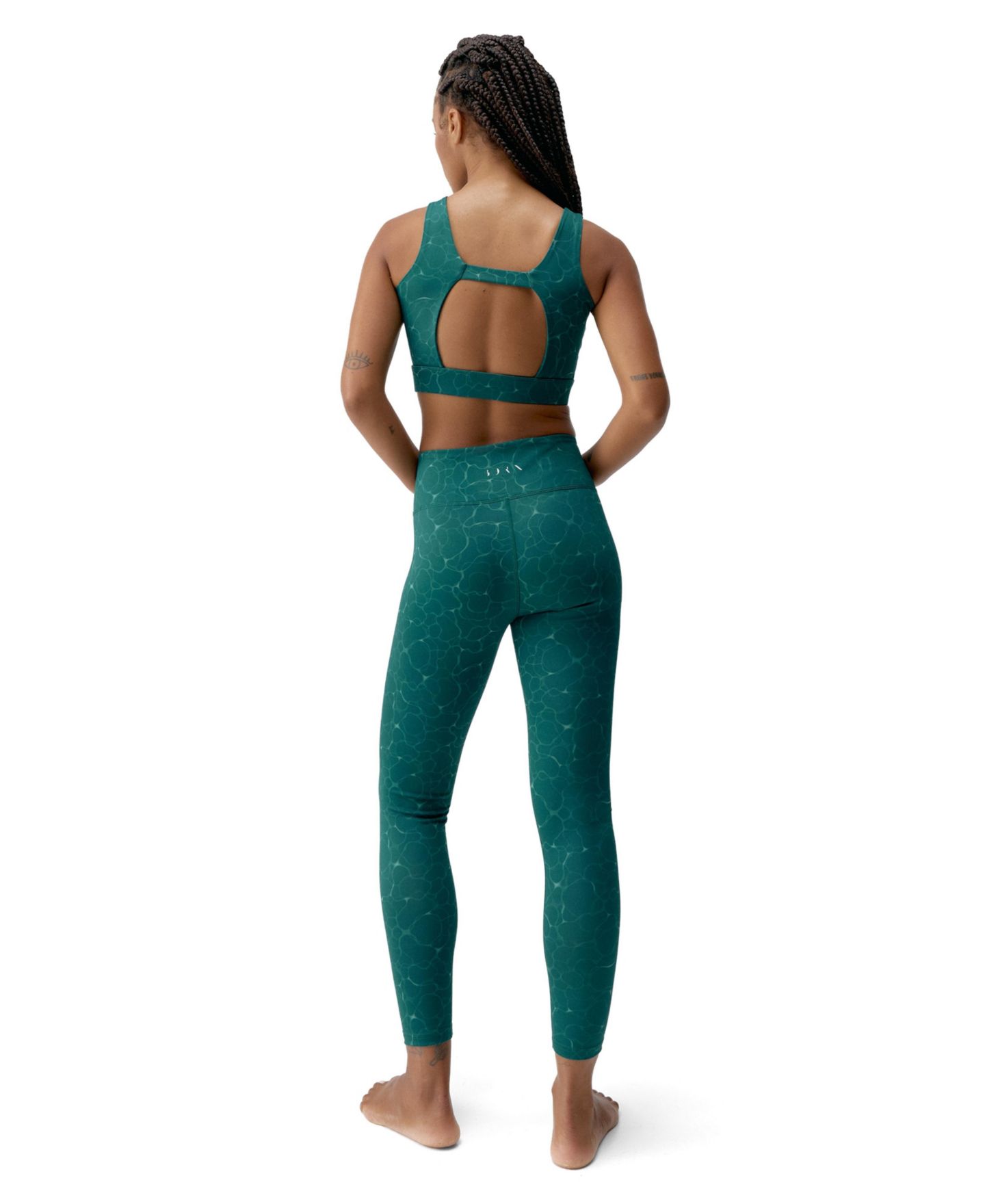 Женский топ Born Living Yoga Medium-Support Sports, цвет: Глубокий зелёный — фото 5