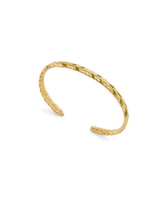 Wheat Bangle in Gold