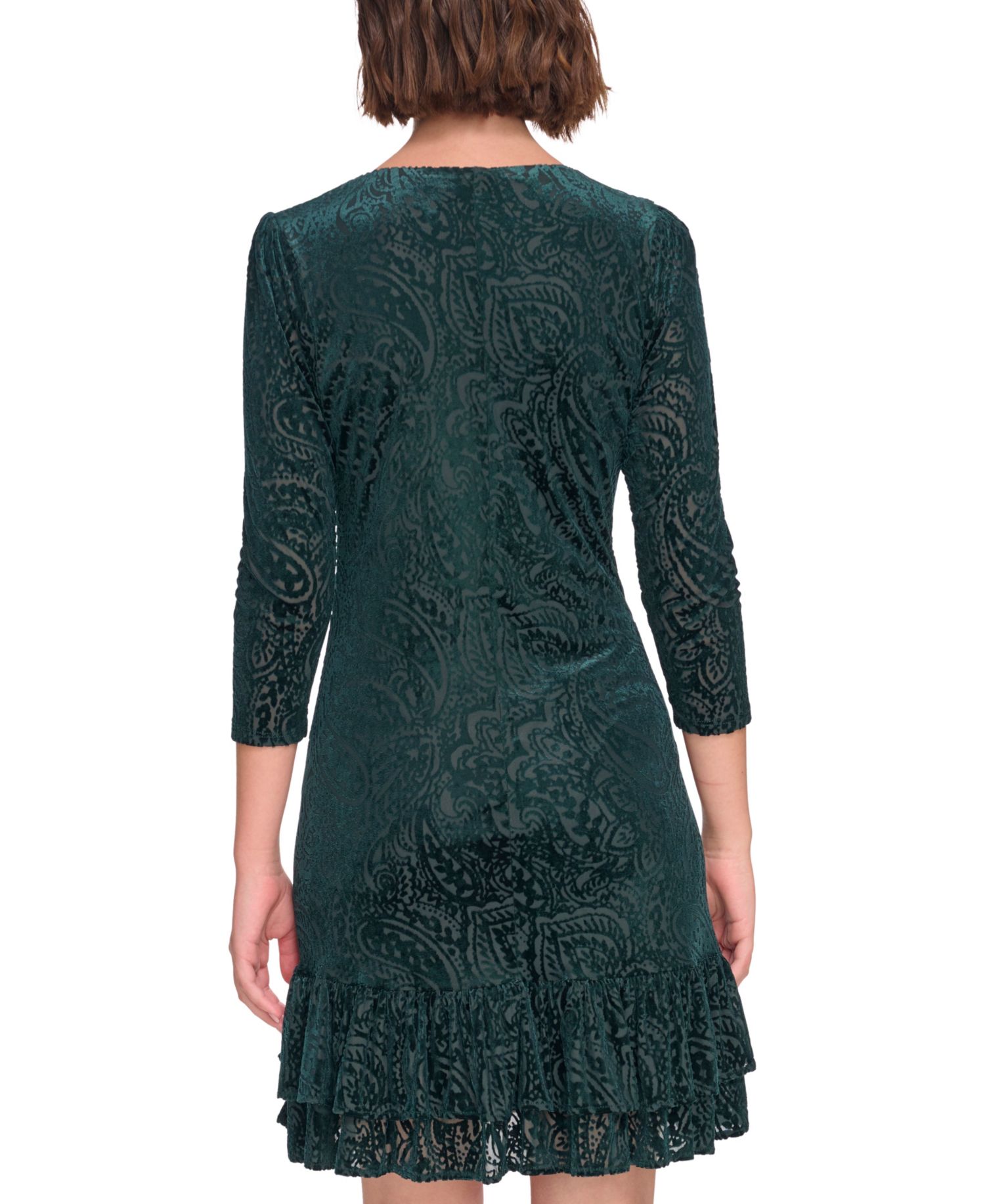 Petite Long-Sleeve Jersey Shift Dress
