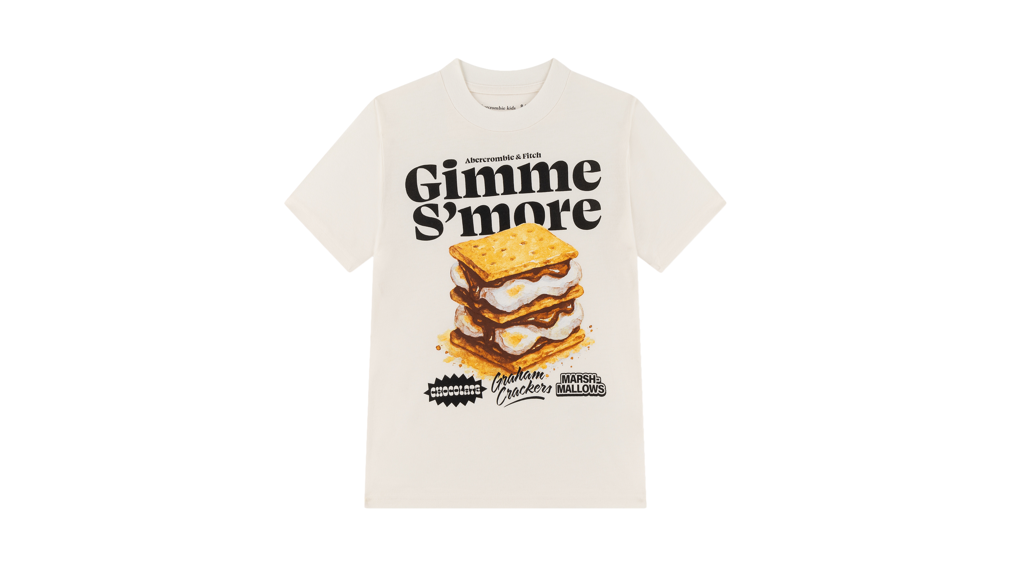 abercrombie kids Boys' 8-20 Smore Crewneck Graphic Cotton-Blend Tee