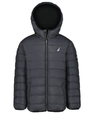 Boys' 8-20 Hooded Puffer Water-Resistant Jacket