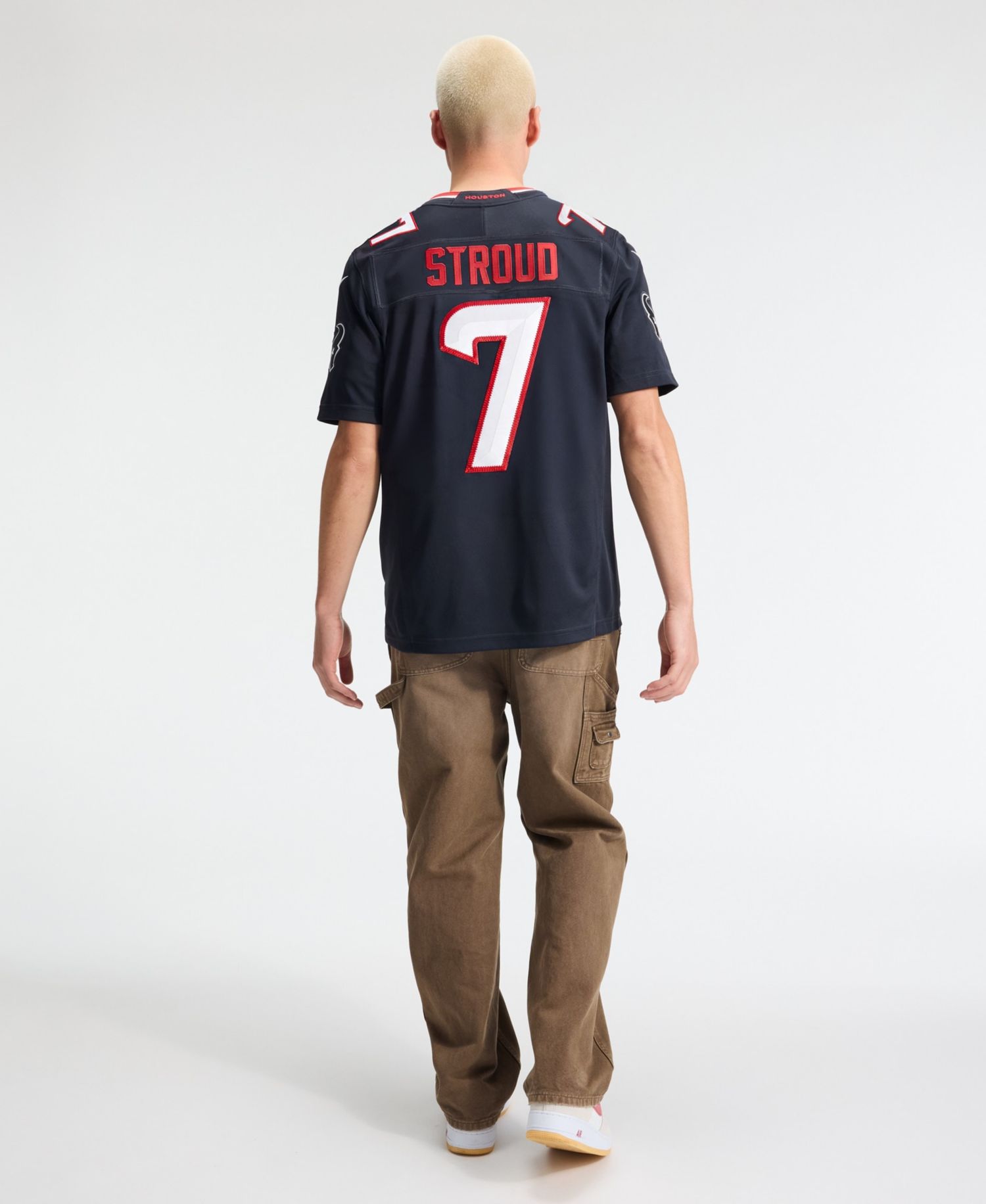 Men's C.J. Stroud Navy Houston Texans Vapor F.U.S.E. Stitched Limited Jersey