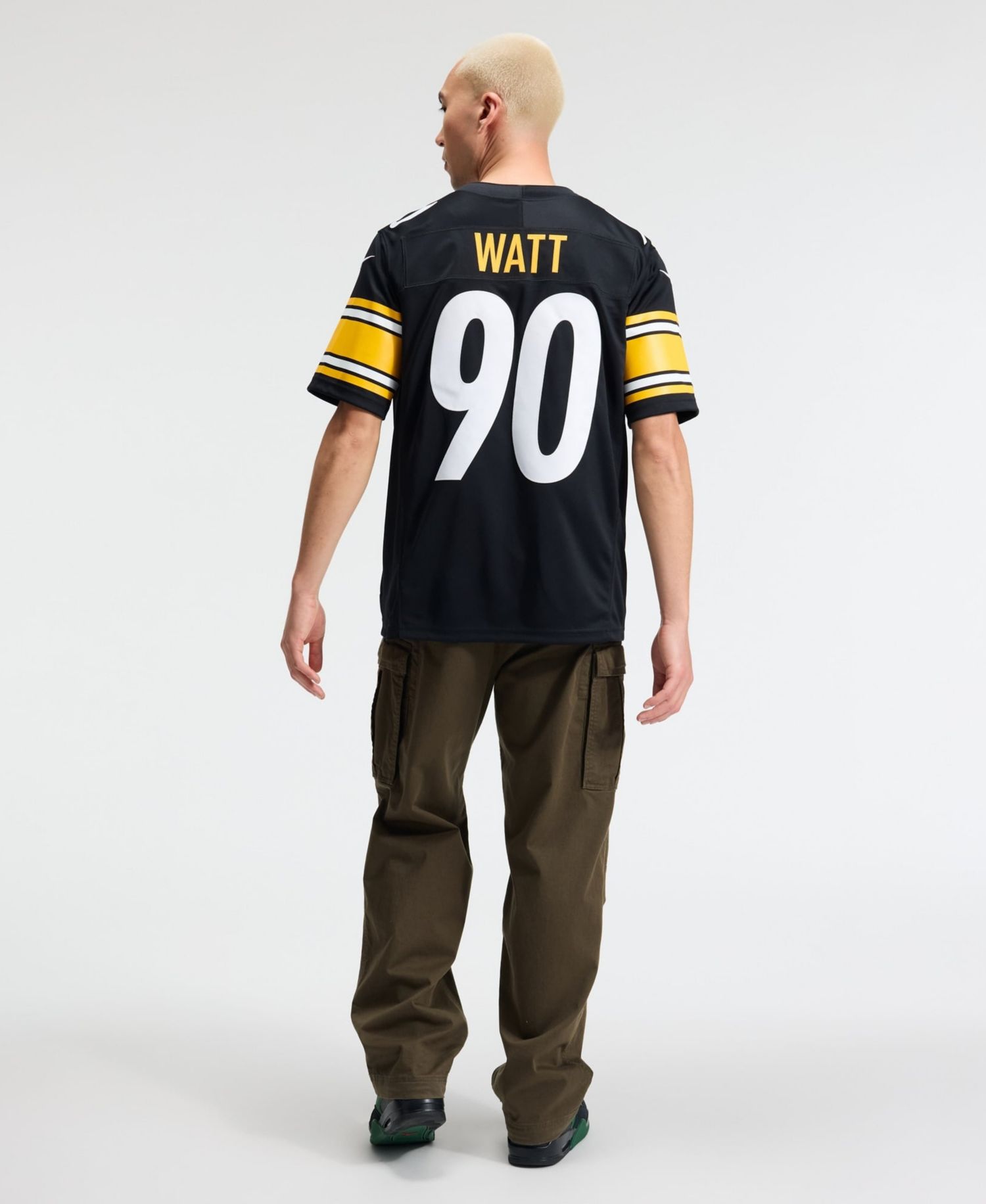 Men's T.J. Watt Black Pittsburgh Steelers Vapor F.U.S.E. Stitched Limited Jersey
