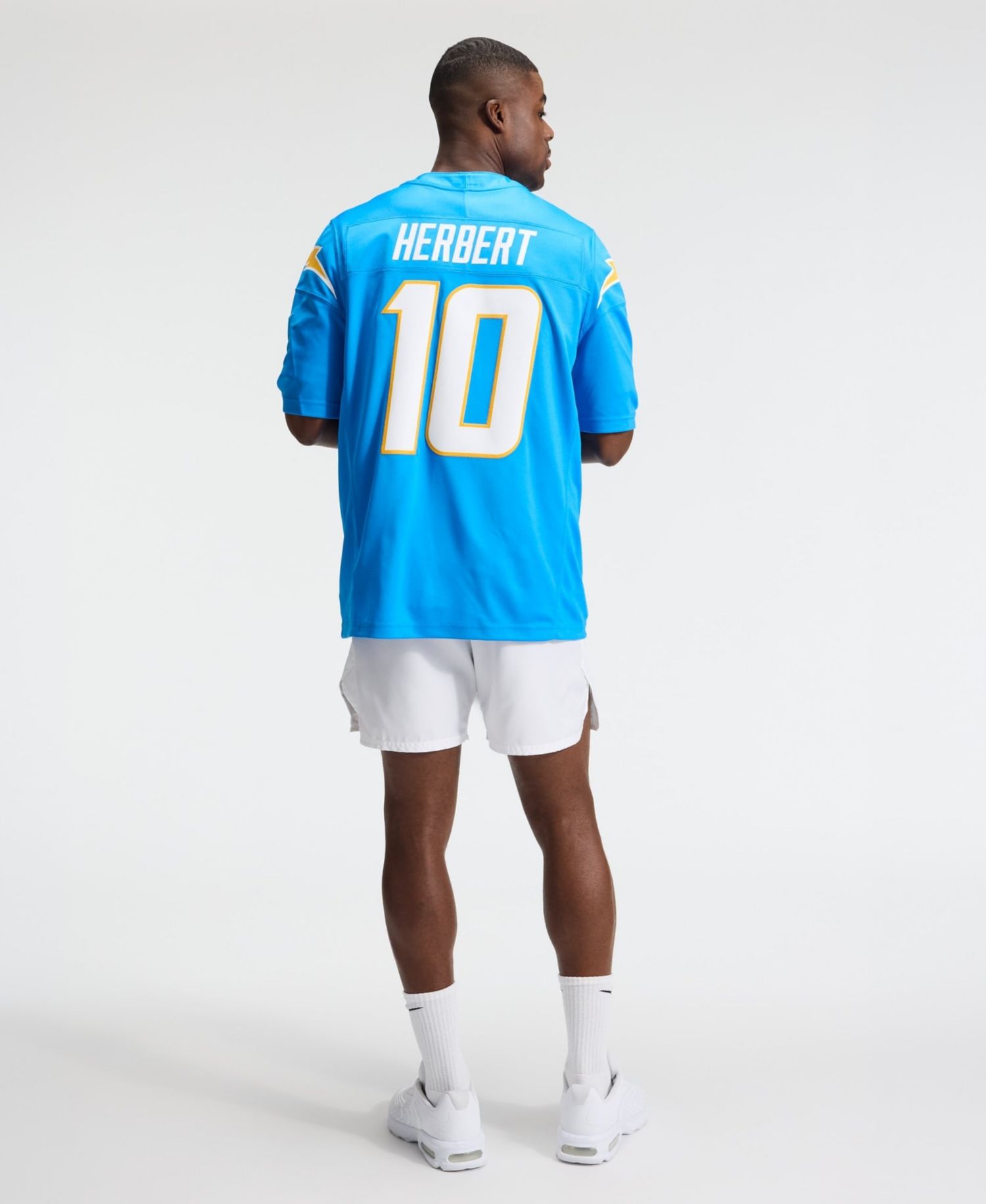 Men's Justin Herbert Powder Blue Los Angeles Chargers Vapor F.U.S.E. Stitched Limited Jersey