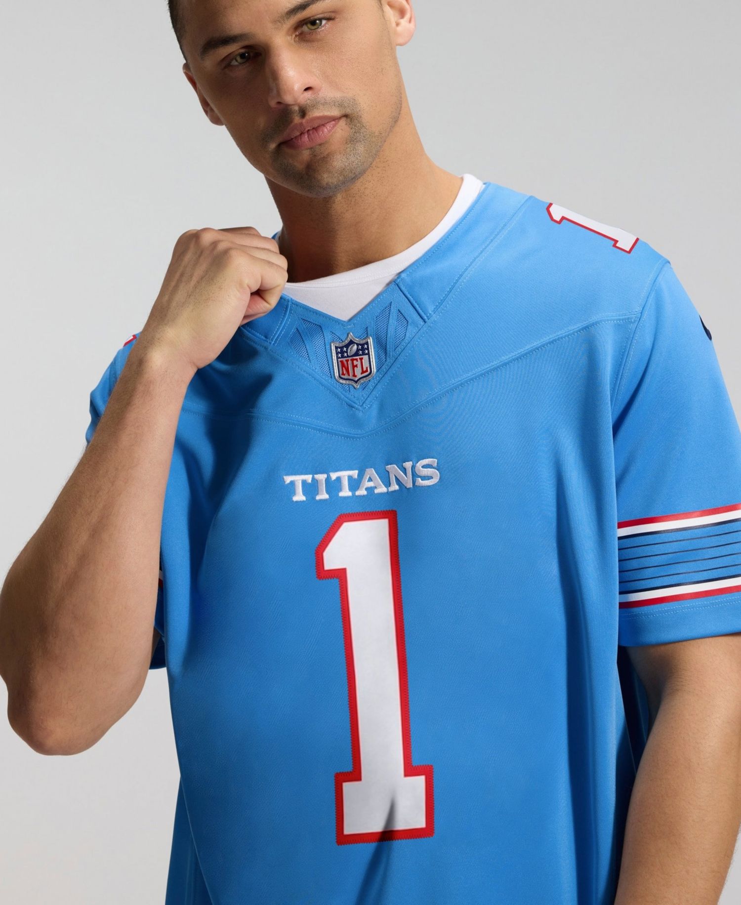 Men's Cameron Ward Light Blue Tennessee Titans Vapor F.U.S.E. Stitched Limited Jersey