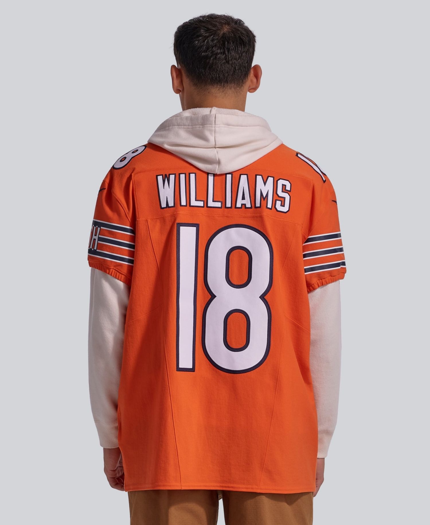 Men's Caleb Williams Orange Chicago Bears Alternate Vapor F.U.S.E. Elite Jersey