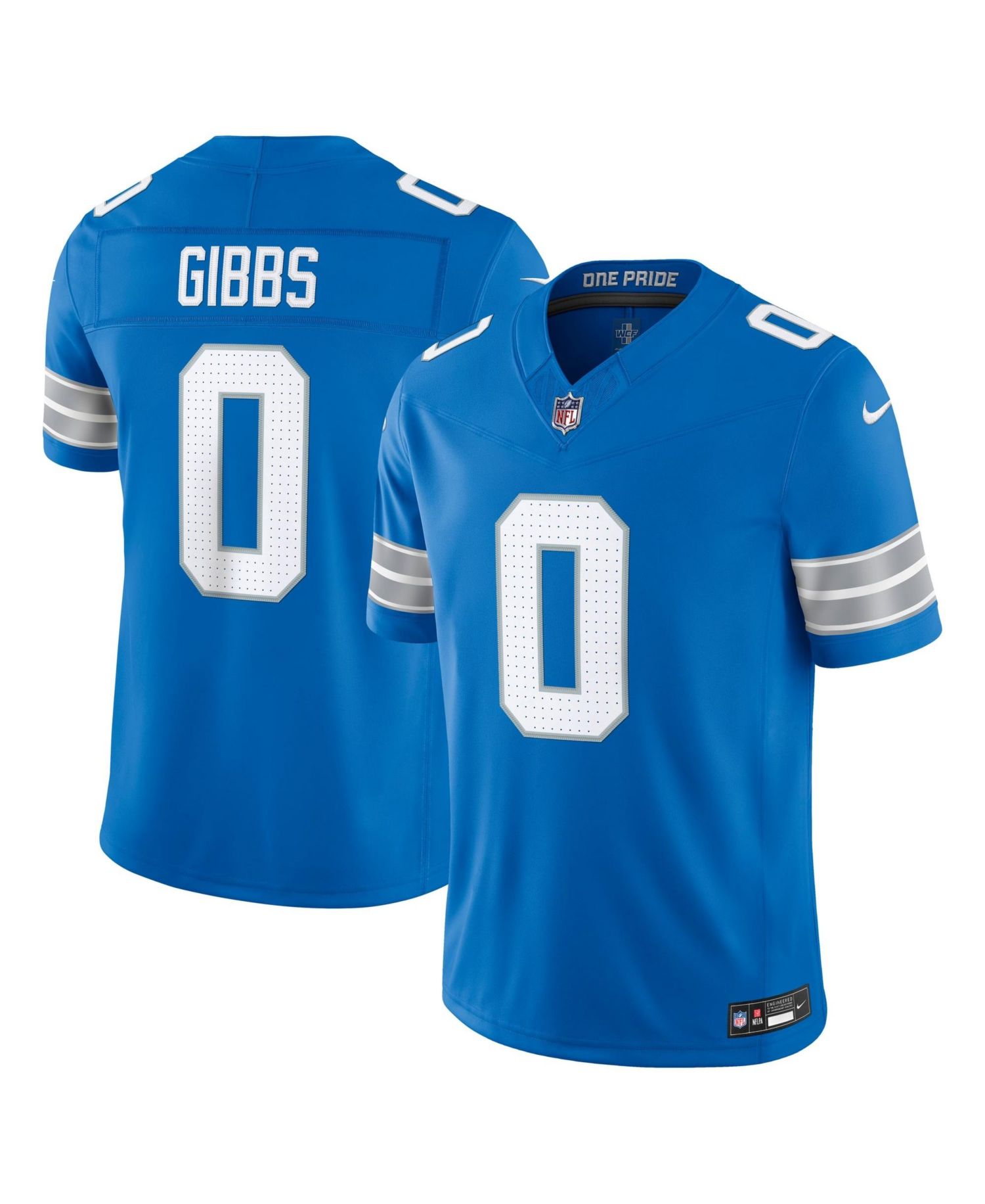 Men's Jahmyr Gibbs Blue Detroit Lions Vapor F.U.S.E. Stitched Limited Jersey