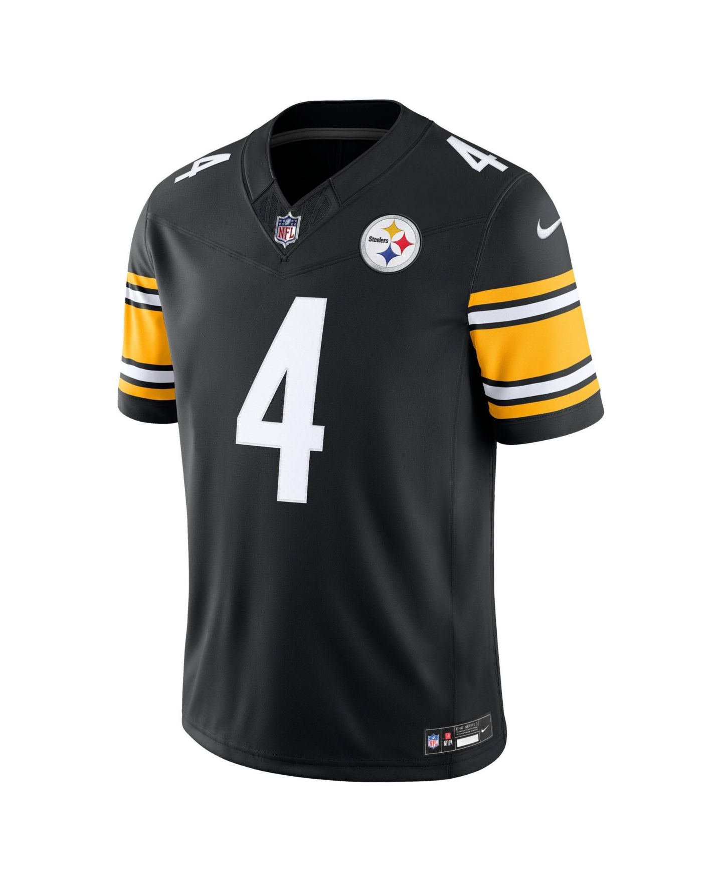 Мужской топ Nike DK Metcalf Black Pittsburgh Steelers Vapor F.U.S.E. Stitched Limited Jersey — фото 2