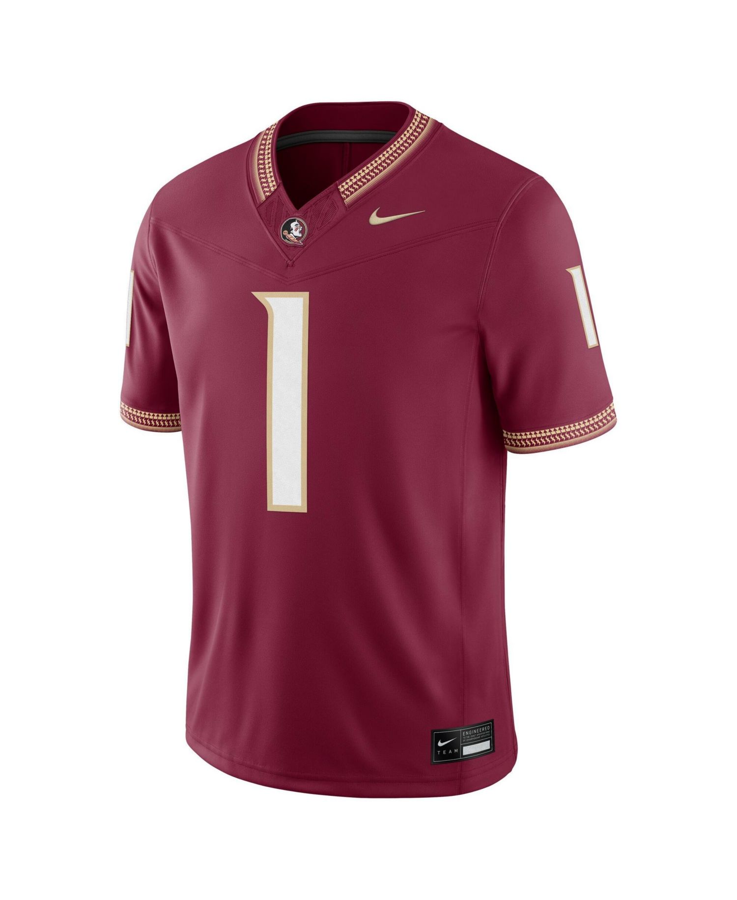 Men's 1 Garnet Florida State Seminoles Home Vapor F.U.S.E. Stitched Limited Jersey