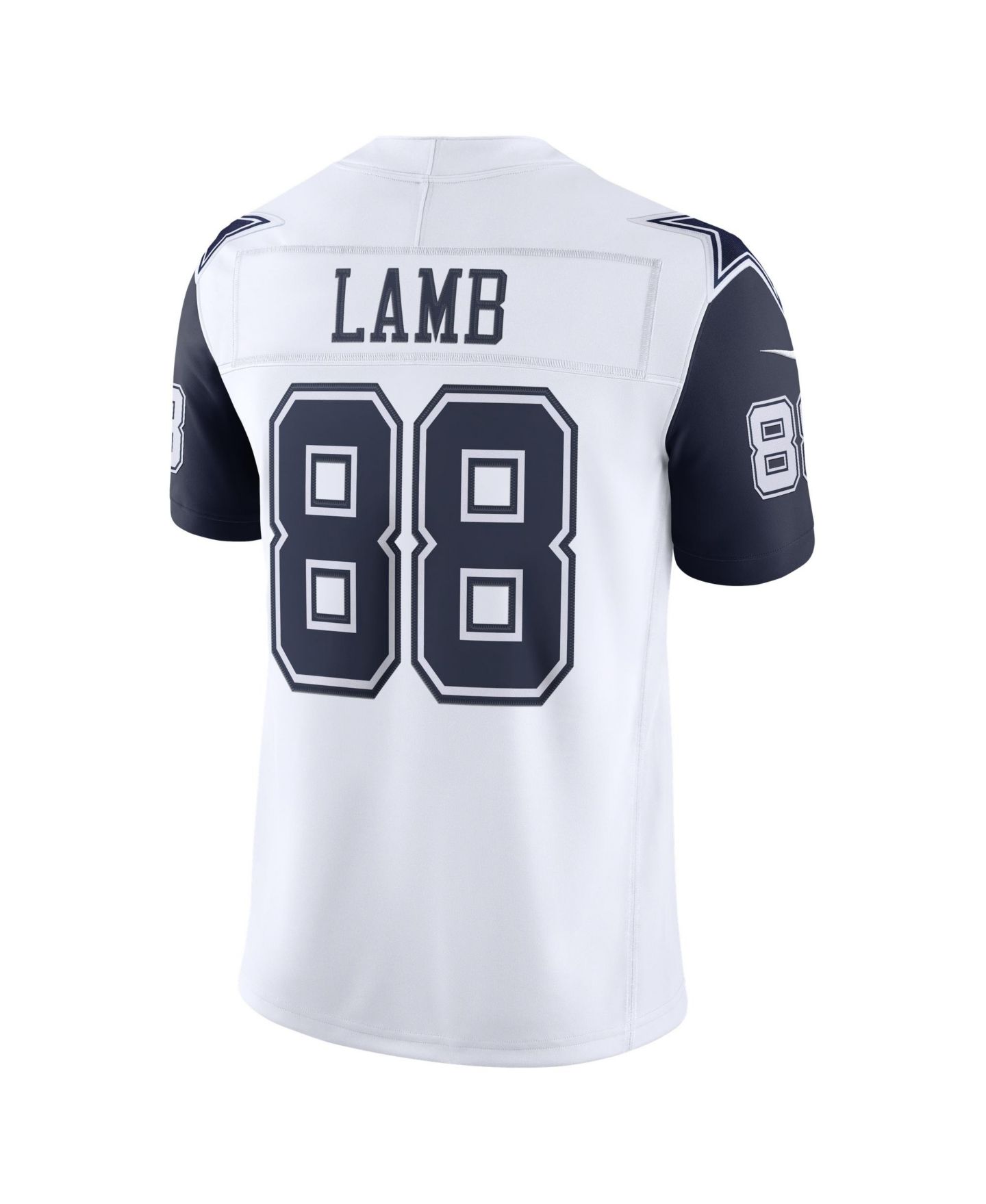 Мужской топ Nike CeeDee Lamb White Dallas Cowboys Alternate Vapor F.U.S.E. Stitched Limited Jersey — фото 3