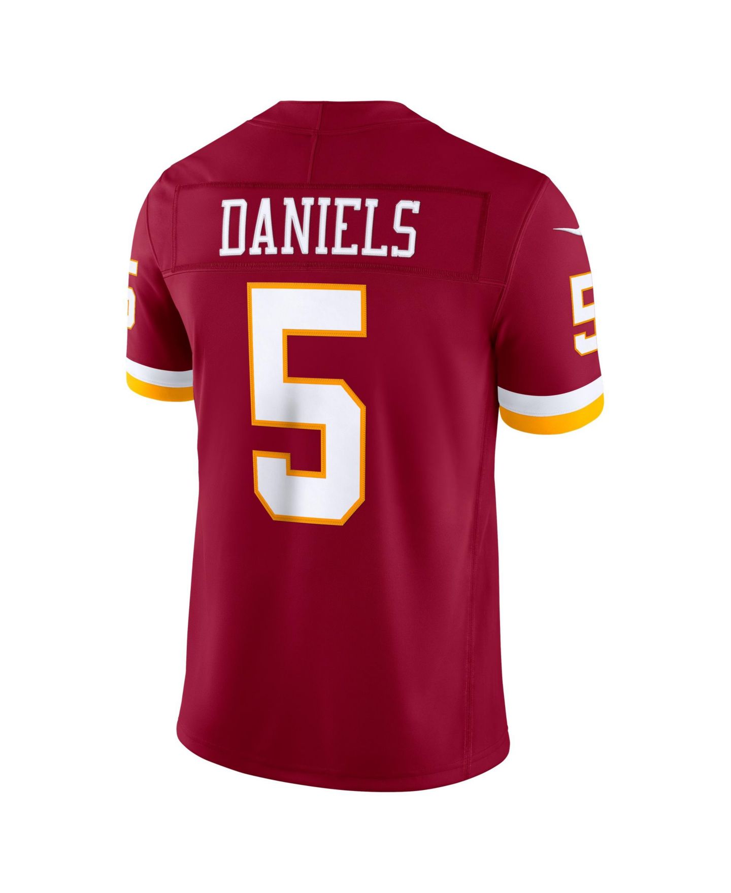 Мужской топ Nike Jayden Daniels Burgundy Washington Commanders Vapor F.U.S.E. Stitched Limited Jersey — фото 12