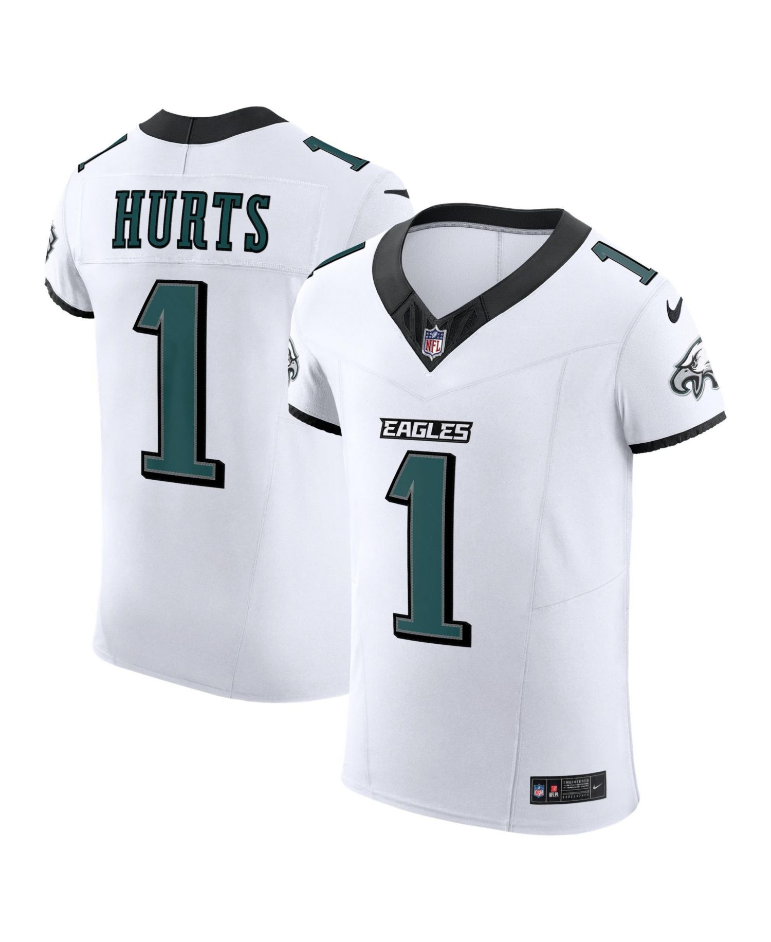 Men's Jalen Hurts White Philadelphia Eagles Vapor F.U.S.E. Elite Jersey