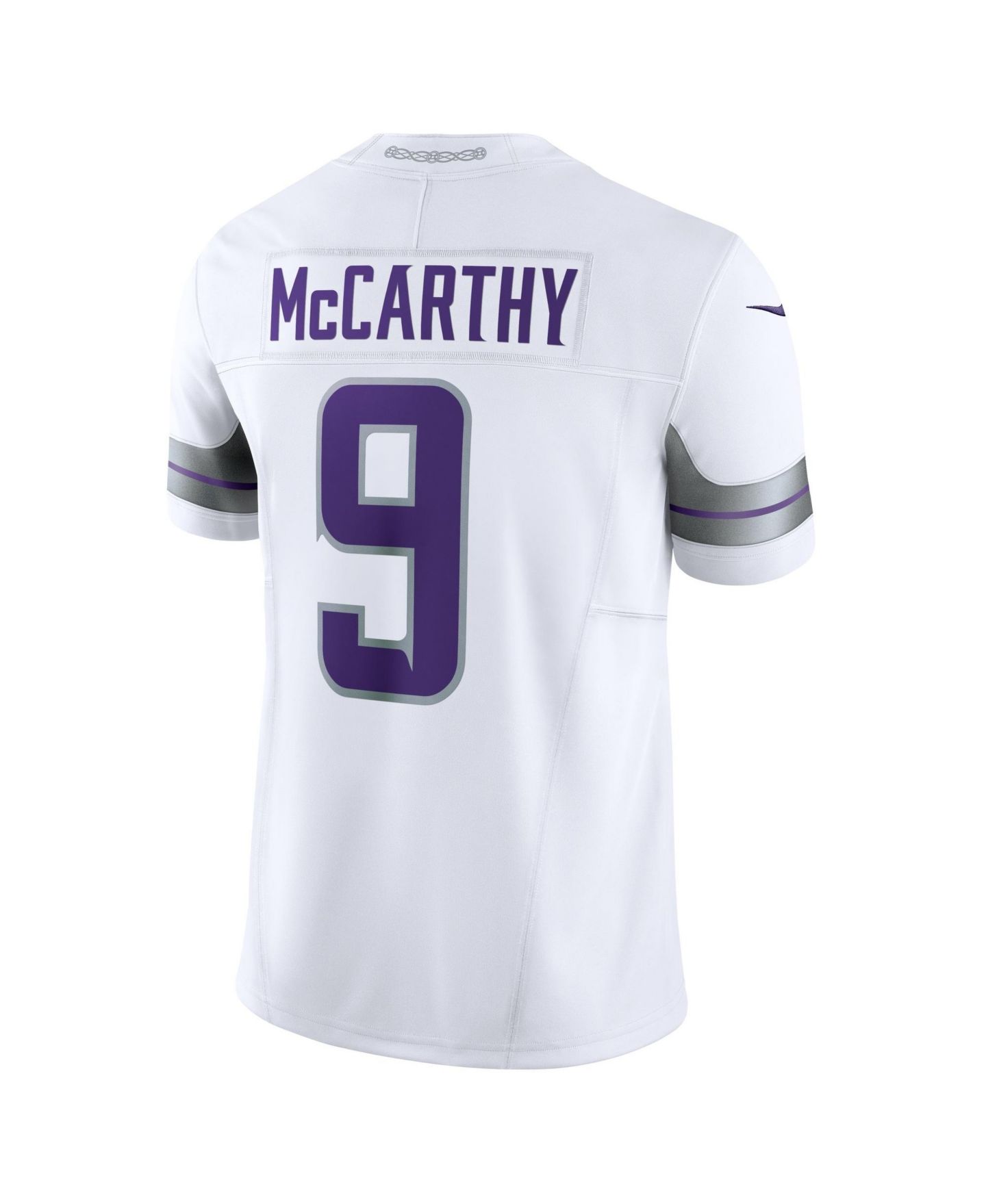 Мужской топ Nike J.J. McCarthy White Minnesota Vikings Vapor F.U.S.E. Limited Jersey — фото 5