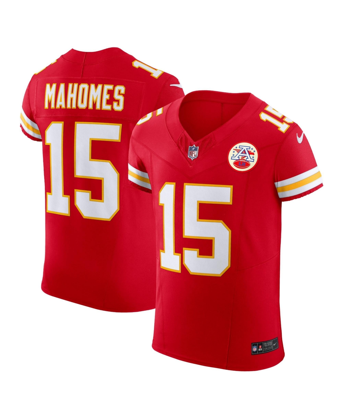 Men's Nike Patrick Mahomes Red Kansas City Chiefs Vapor F.u.s.e. Elite Jersey - Red