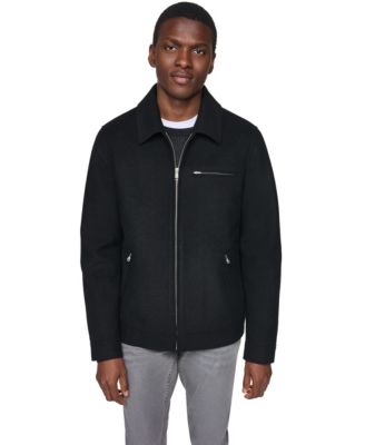 Men's Wool-Blend Classic-Fit Shirt Collar Jacket