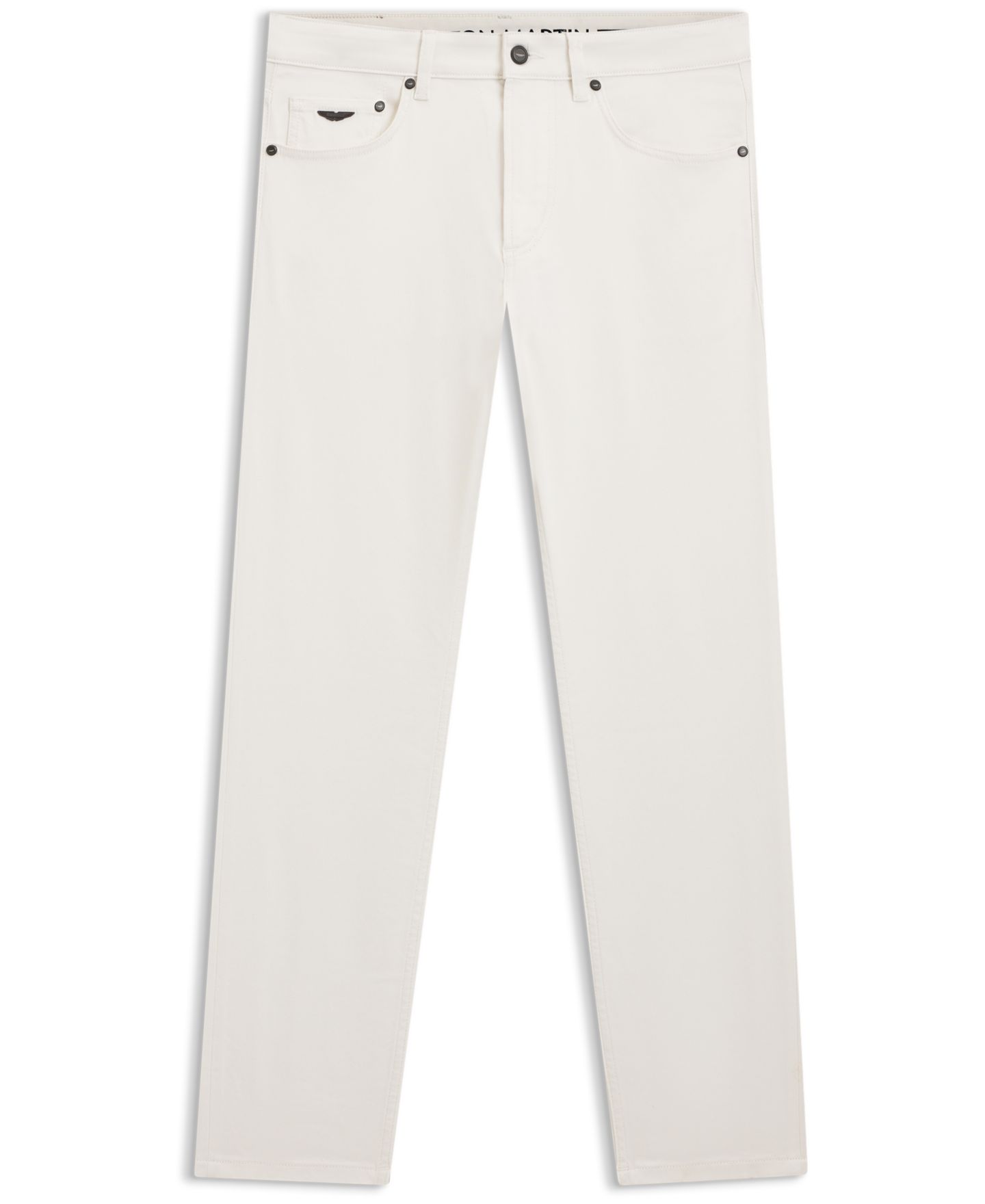 Мужские джинсы Hugo Boss x Aston Martin Slim-Fit Delaware, цвет: Белый — фото 2