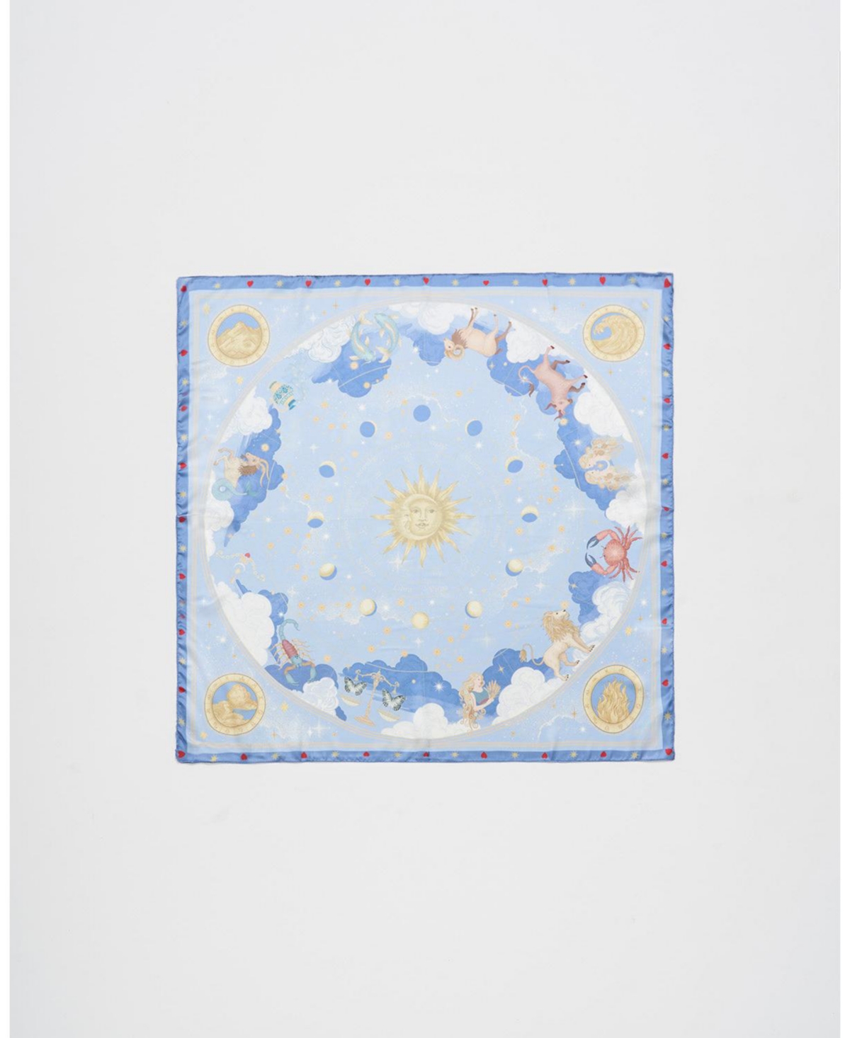 Fable England Women's Zodiac Medium Square Scarf