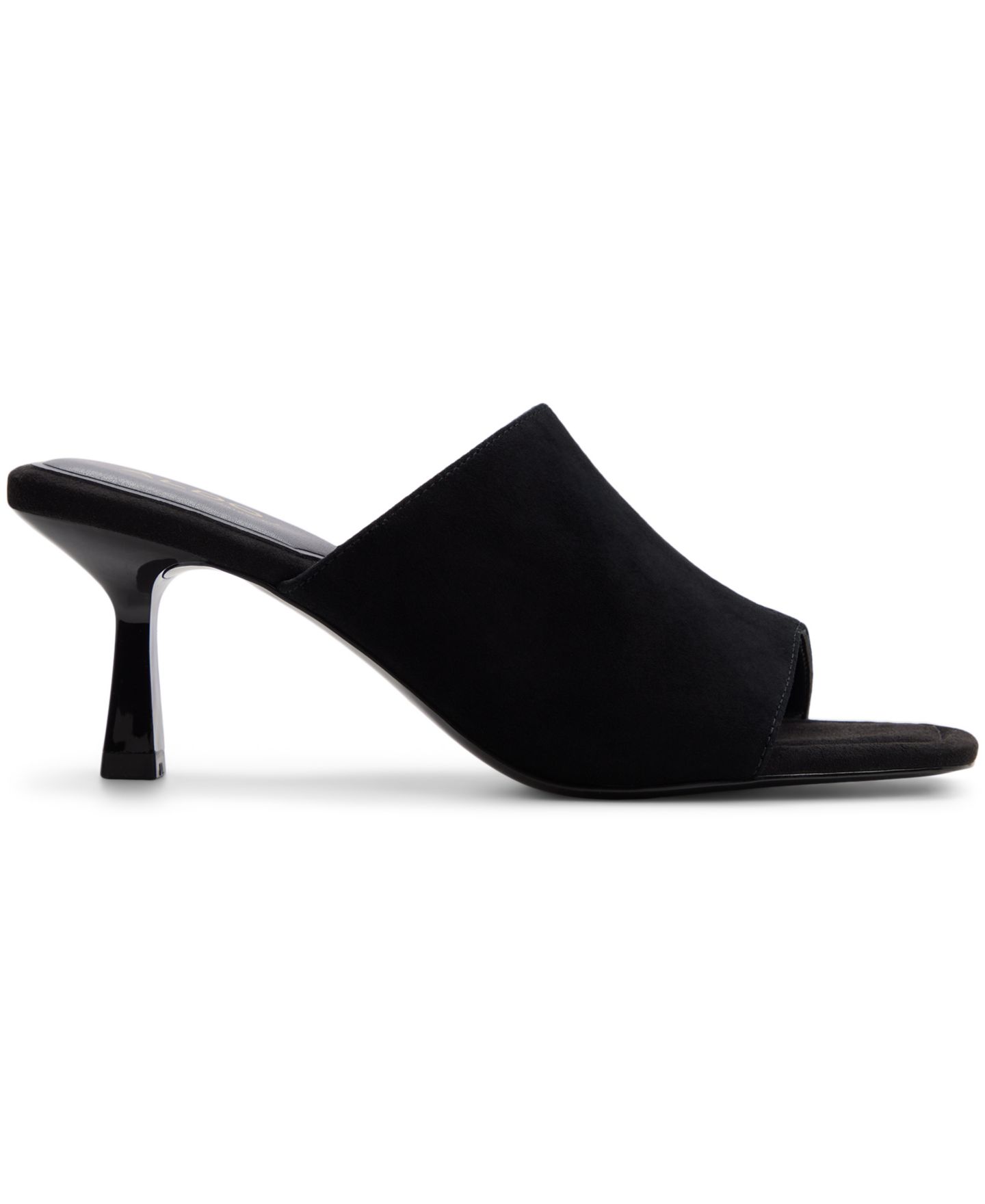 Женские сандалии ALDO Sidema Slip-On Dress Sandals, цвет: Чёрный замшевый — фото 2