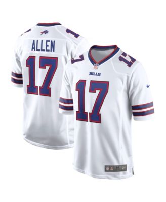 Men's Josh Allen White Buffalo Bills White Game Player Jersey