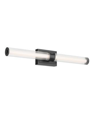 Laurene Bath Bar Large with Clear Fluted Glass