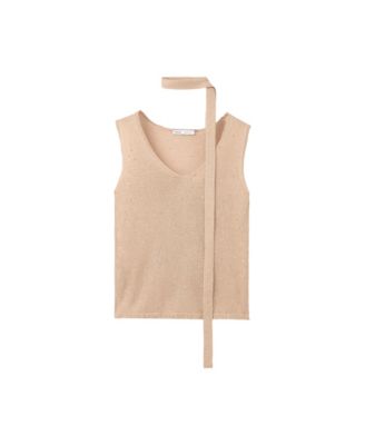 Women's Sequin Detail V-Neck Tank Top