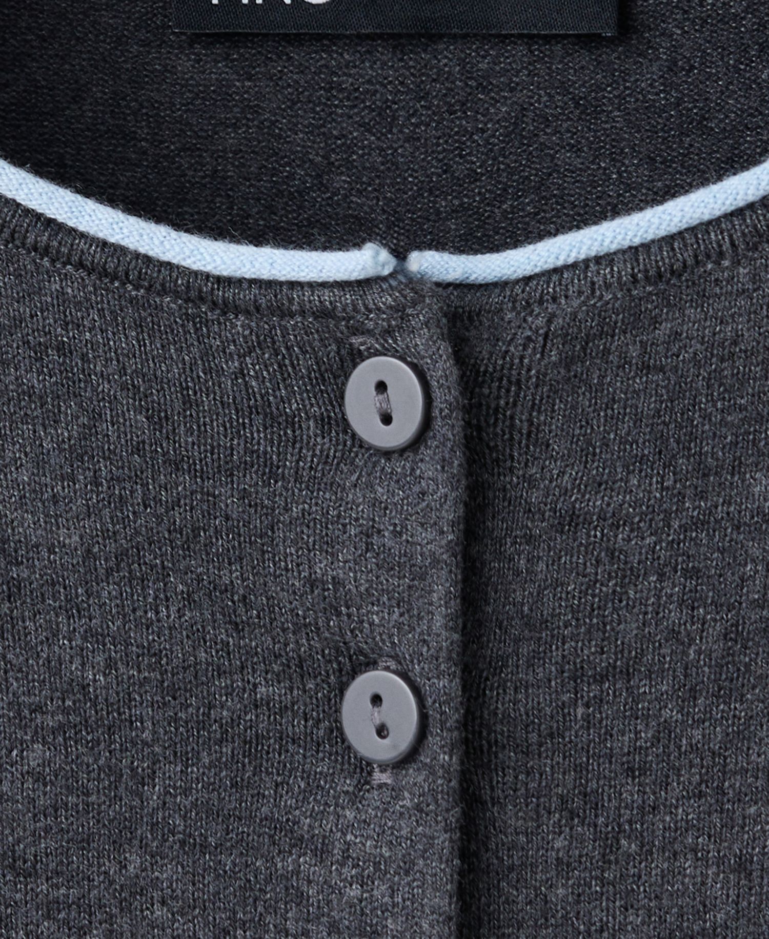 Women's Contrast-Trim Crewneck Cardigan