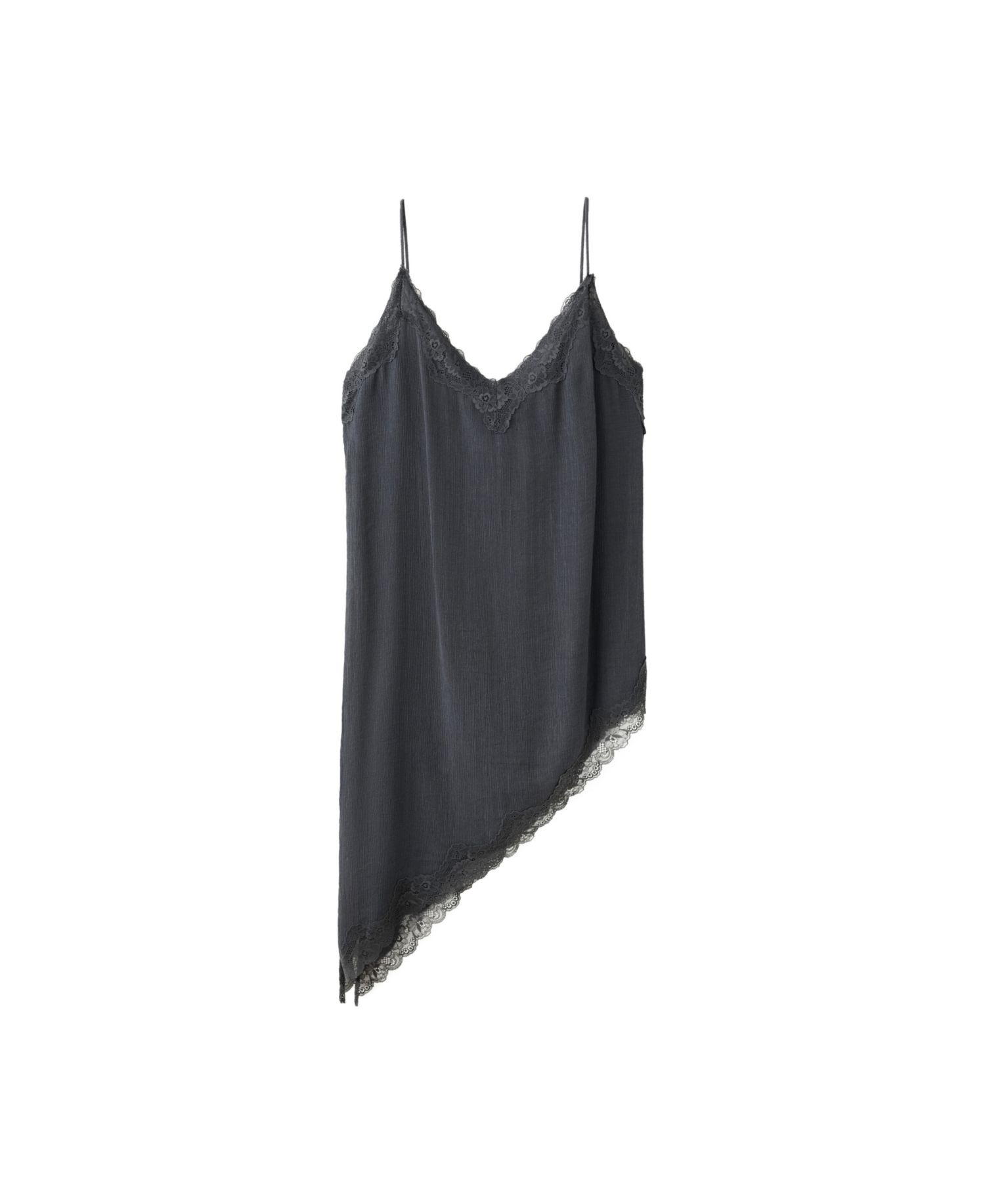 Women's V-Neck Asymmetrical Hem Lace Camisole