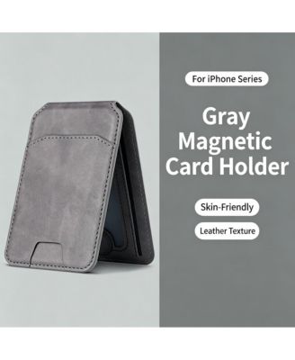 MagSafe Magnetic Leather Card Holder for Apple Series 12-17 Models