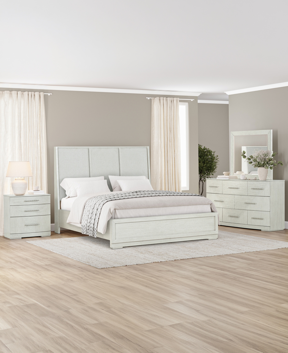3-Piece Matrix Bedroom Set (California King Bed, Dresser, & Nightstand), Macy's Exclusive