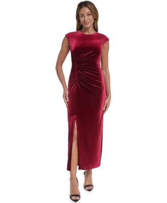 Women's Jewel Velvet Sleeveless Bodycon Dress