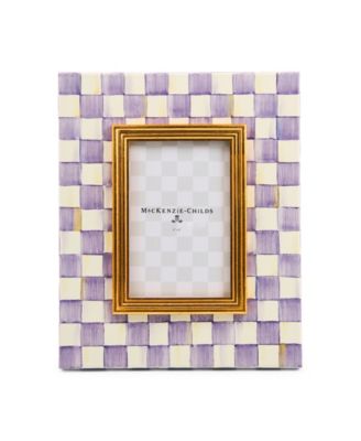 Violet Check 4" x 6" Frame
