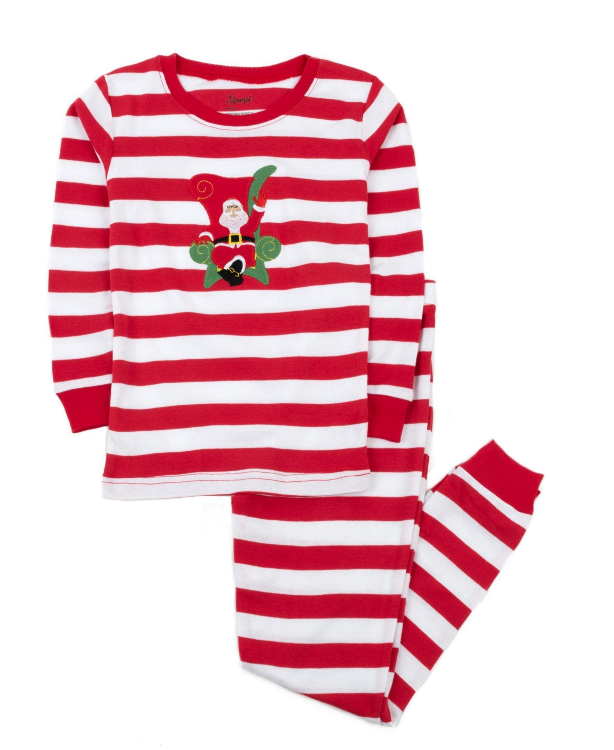 Leveret Toddler (2T-5T) Two Piece Cotton Striped Holiday Pajamas